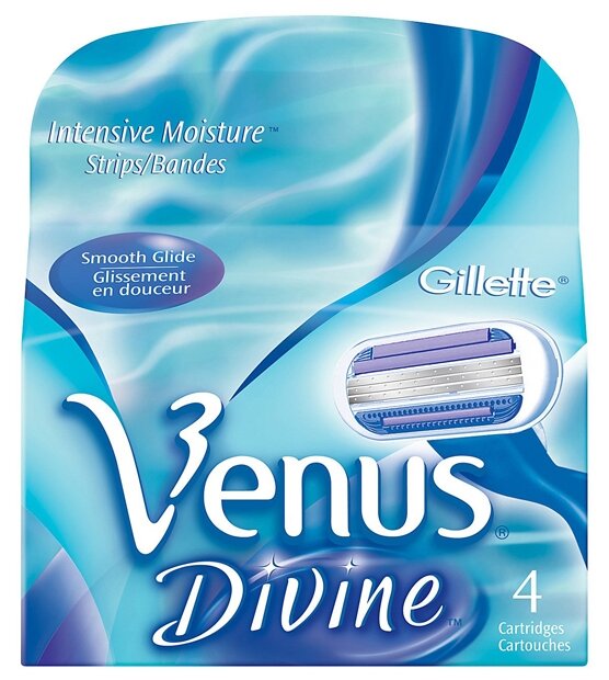 Сменные Кассеты Gillette Venus Divine, 4шт