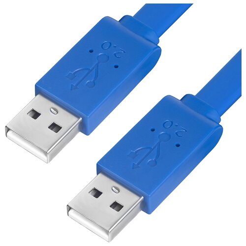 фото Кабель greenconnect usb 2.0 am - usb 2.0 am (gcr-um4mf-bd) 5 м синий