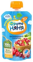 Пюре ФрутоНяня Витаминный салатик (с 5 месяцев) мягкая упаковка 90 г, 1 шт