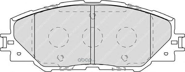 Колодки тормозные передние ferodo fdb4136