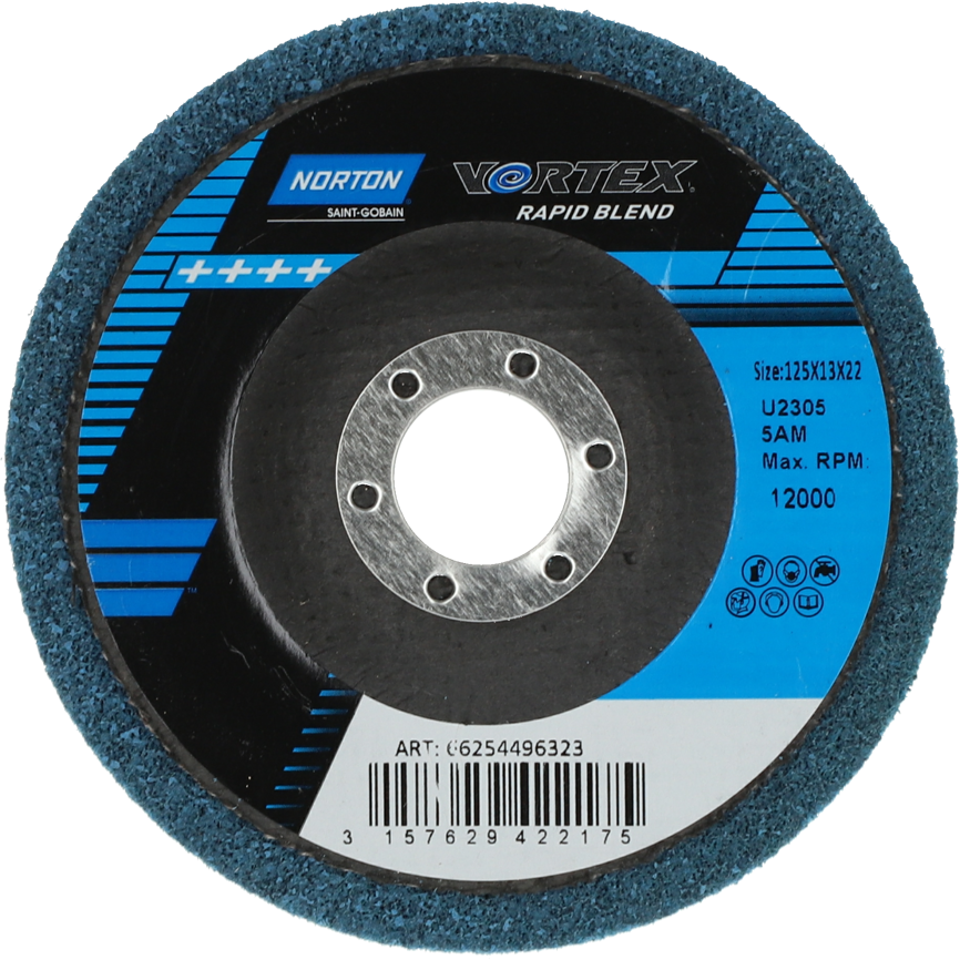 Диск зачистной Norton Rapid Prep, 125x22 мм