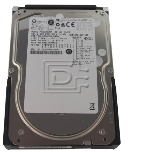 Жесткий диск Fujitsu MAW3300NP 300Gb U320SCSI 3.5 HDD для серверов fujitsu жесткий диск fujitsu mas3735nc 73 5gb u320scsi 3 5 hdd