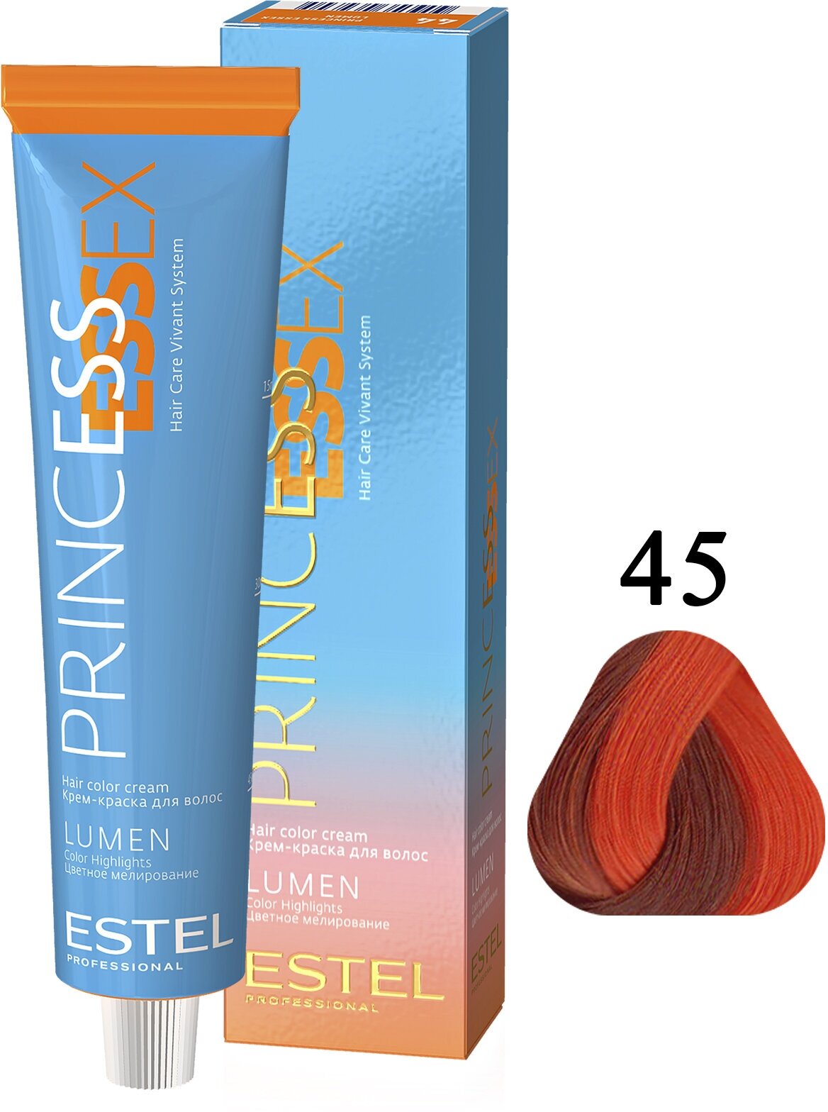Крем-краска PRINCESS ESSEX LUMEN для мелирования волос ESTEL PROFESSIONAL 45 медно-красный 60 мл