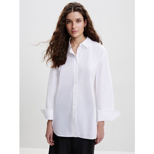 Блуза  Zarina, повседневный стиль, длинный рукав, размер XXS, белый