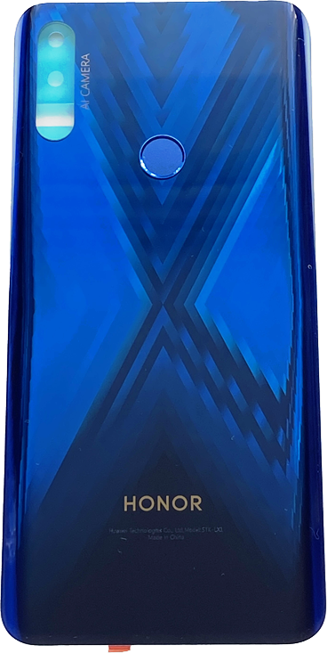 Задняя крышка для Huawei Honor 9X (STK-LX1, Original) в сборе со сканером отпечатков Синий (Sapphire Blue)