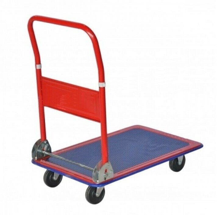 фото Тележка платформенная WORKY ПT300 грузоподъёмность 300 кг размер площадки, мм 900х600