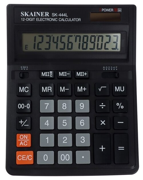 Калькулятор бухгалтерский SKAINER SK-444L