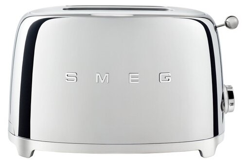 Тостер на 2 ломтика,SMEG TSF01SSEU, хром