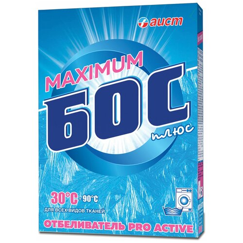 Средство для отбеливания и чистки тканей 600 г, БОС плюс "Maximum", порошок