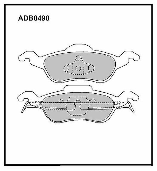 ALLIED NIPPON ADB0490 Колодки тормозные дисковые передние