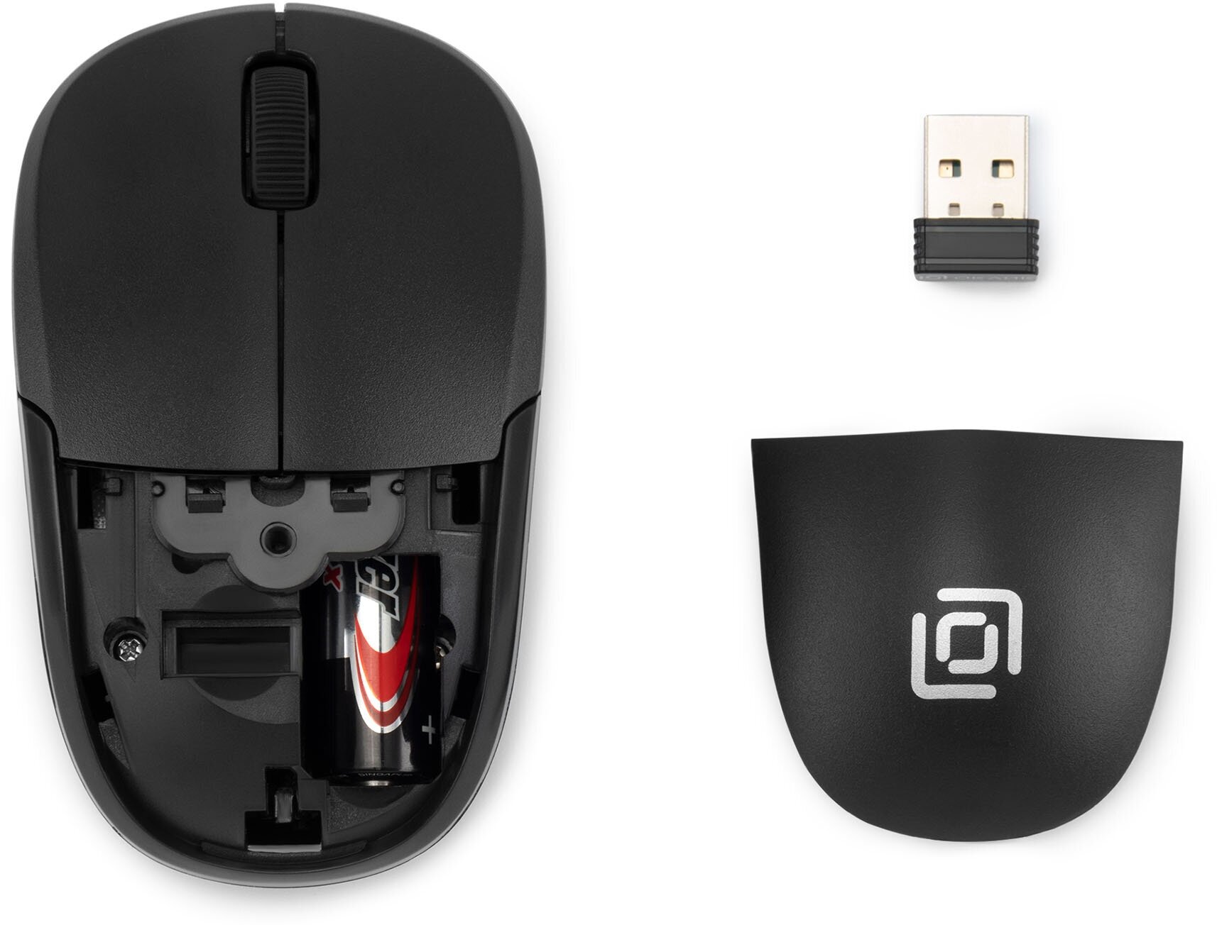 Комплект клавиатура + мышь OKLICK 220 M Wireless Keyboard & Optical Mouse Black USB