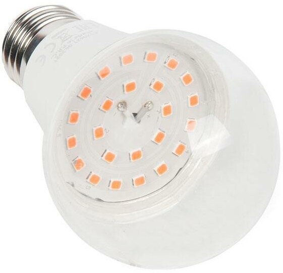 Лампа светодиодная (фито-светильник) для растений LED-A60-9W/SP/E27/CL ALM01WH Uniel (09645)