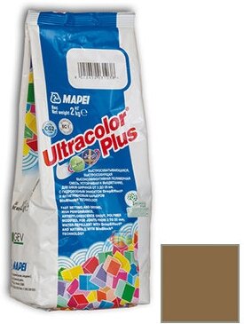 Затирка Mapei Ultracolor Plus, 2 кг, 142 Коричневый - фотография № 5