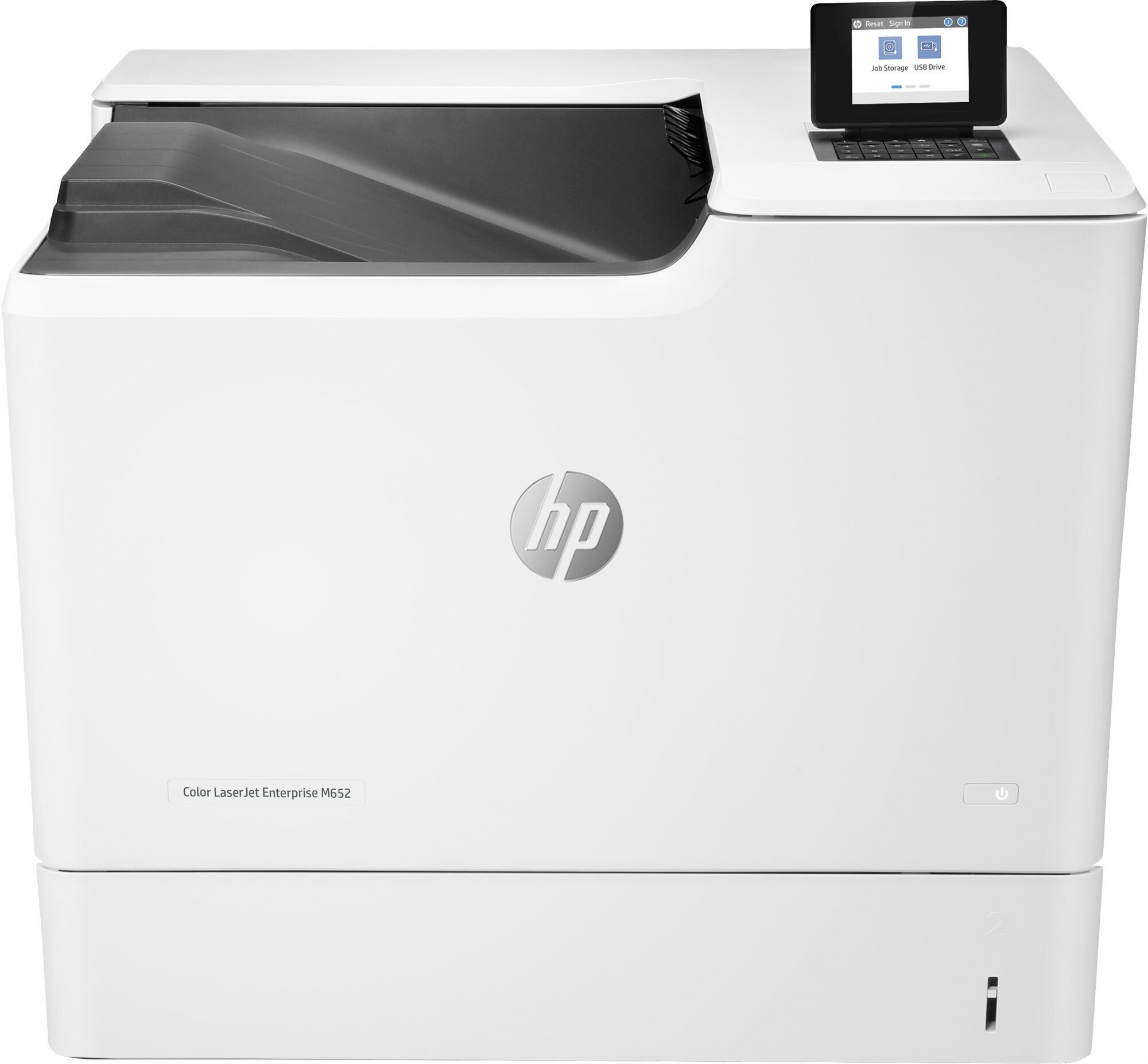 Принтер лазерный HP Color LaserJet Enterprise M652dn лазерный, цвет: белый [j7z99a] - фото №8