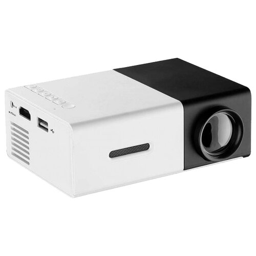 Проектор Unic YG300 черный 320x240, 800:1, 600 лм, LCD, 0.25 кг, черный/белый проектор rigal rd826 fullhd