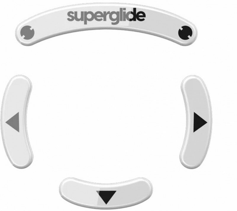 Стеклянные глайды (ножки) Superglide для мыши Logitech GPro Wireless [RED] - FE Limited Edition
