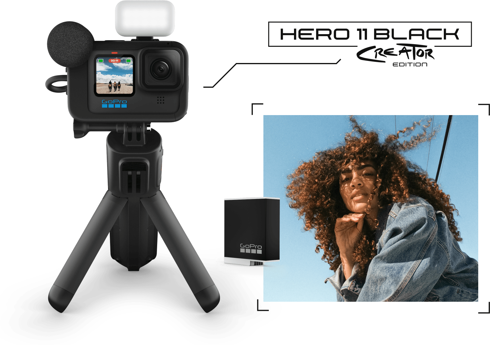 Экшн-камера GoPro HERO11 Black Creator Edition 276МП 1720 мА·ч