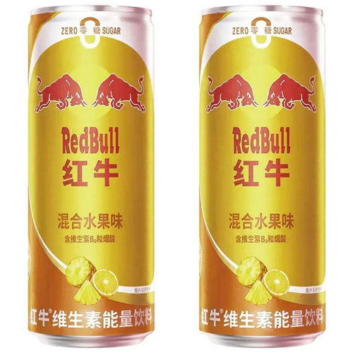 Red Bull Mixed Fruit со вкусом фруктов 2 банки по 325 мл Япония
