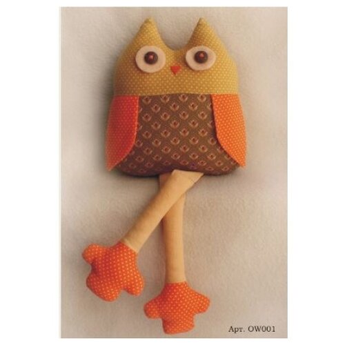 фото Набор для изготовления текстильной игрушки "owl`s story", 29 см, арт. ow001 ваниль