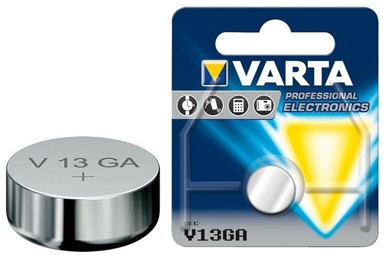 Батарейка Varta V13 GA BLI Alkaline, 1 шт. (4276101401) - фото №7