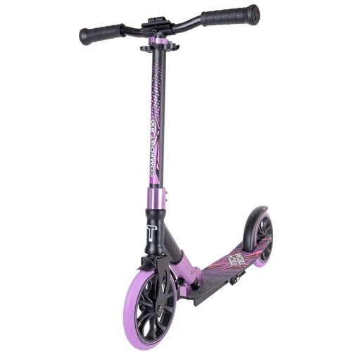 Самокат Tech Team Comfort 210R 2020 black/purple 1/2 чёрный/фиолетовый самокат tech team pony чёрный