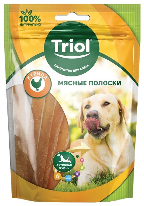 TRIOL™ Мясные Полоски из курицы для собак, 70г