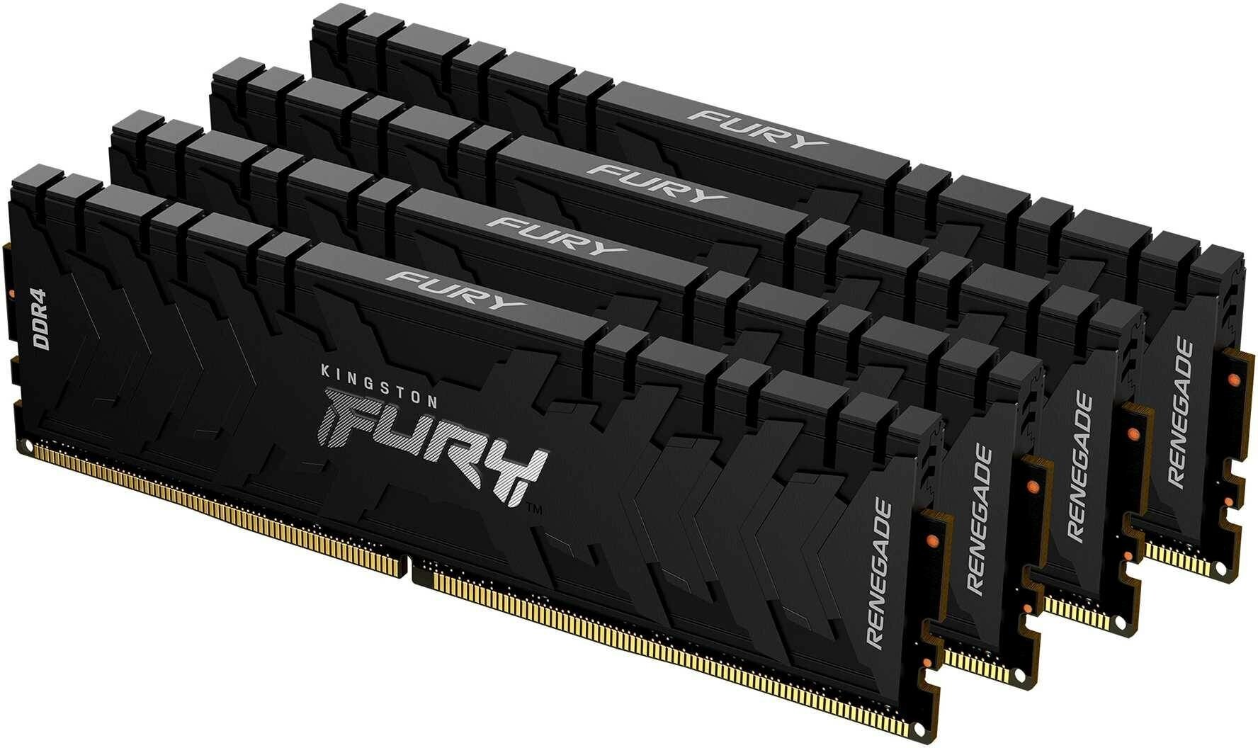 Модуль памяти KINGSTON Fury Renegade Black DDR4 - 4x 8ГБ 3200, DIMM, Ret - фото №8