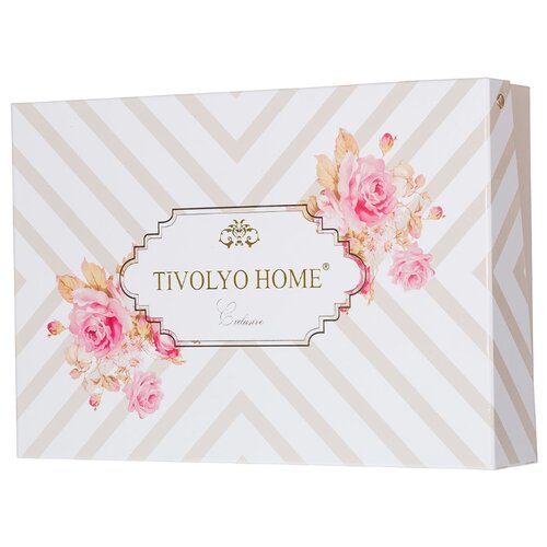 фото Комплект постельного белья tivolyo home olivia бирюзовый евро