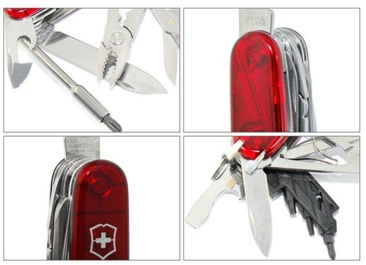 Нож перочинный Victorinox CyberTool M (1.7725.T) 91мм 32функций красный карт.коробка - фото №15