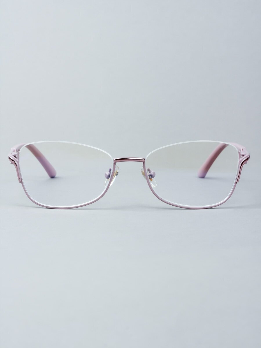 Готовые очки для зрения розовые с диоптриями -6.00 футляр