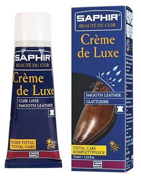 Saphir Крем Creme de Luxe 05 темно-коричневый, 75 мл
