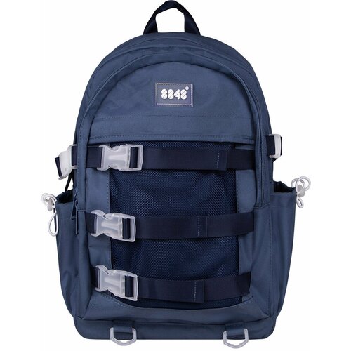фото Рюкзак / 8848 / 365-075-003 стропы и сетка 39х12х29 см / стальной синий