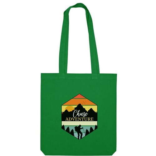 фото Сумка шоппер us basic, зеленый