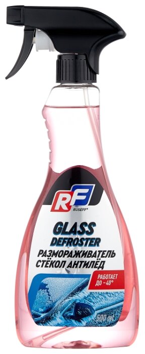 Очиститель для автостёкол RUSEFF Антилёд, 0.5 л
