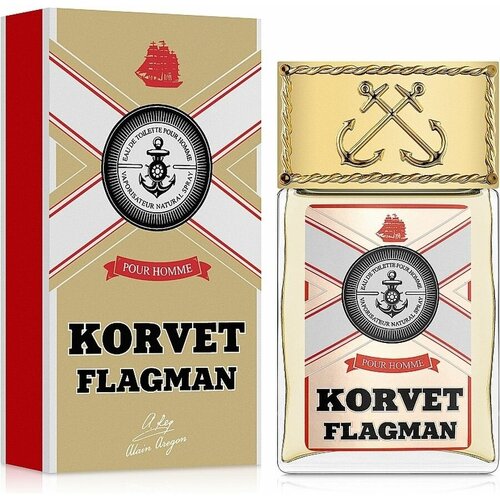 Парфюмированный дезодорант KORVET FLAGMAN, 100мл дезодорант парфюмированный aqua sport butterfly 100мл