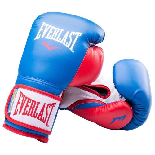 фото Боксерские перчатки Everlast Powerlock синий/красный 10 oz