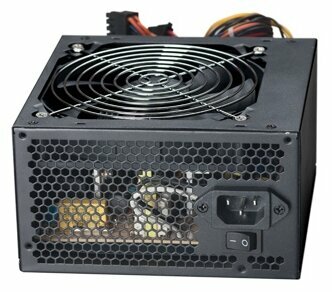 Exegate EX221985RUS-S Блок питания 350W Exegate XP350, ATX, SC, black, 12cm fan, 24p+4p, 3*SATA, 2*IDE, FDD + кабель 220V с защитой от выдергивания - фото №1