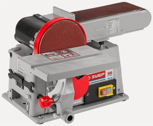 Изображение товара Станок шлифовальный лента 100 x 914 мм, диск 150 мм, 500 Вт ЗУБР ЗШС-500
