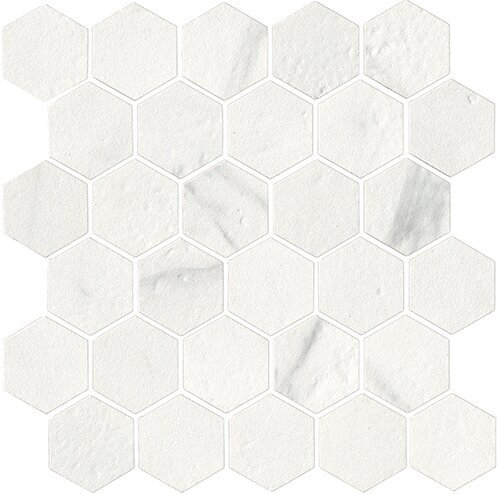 Плитка Serenissima Mosaico Canalgrande Hexagon Idr. 30x30 18-006-12 мрамор, под камень гладкая, глянцевая морозостойкая