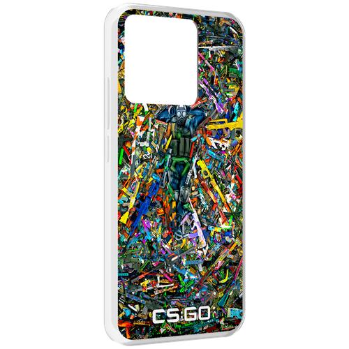 чехол mypads cs go guns skins мужской для honor x7 задняя панель накладка бампер Чехол MyPads CS GO guns skins мужской для Xiaomi Redmi 10A задняя-панель-накладка-бампер