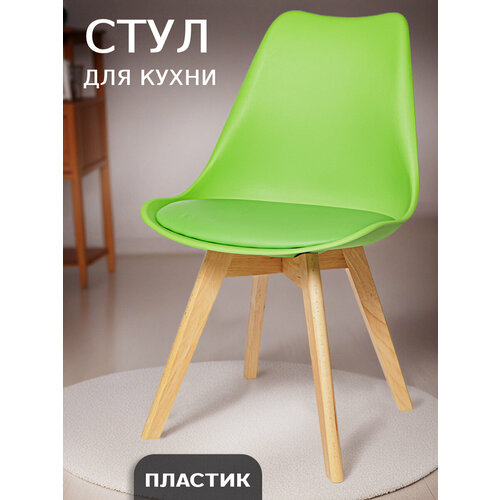фото Кухонный стул sc-034 зеленый, пластиковый цм