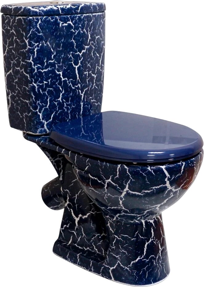 Унитаз-компакт напольный Rosa Уют 4610119200015 с косым выпуском российский