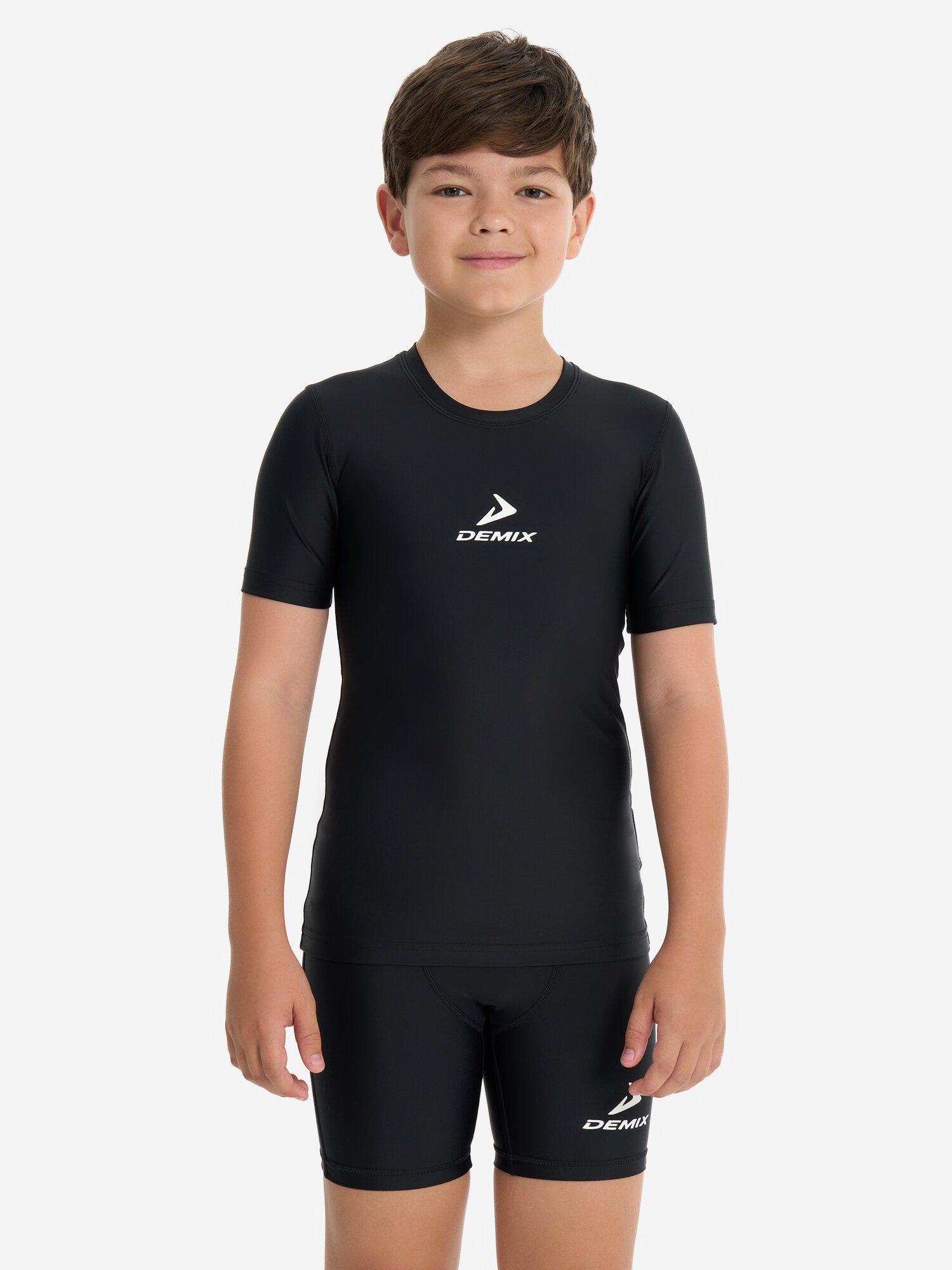 Футболка Demix, размер 134-140, черный — фото 1