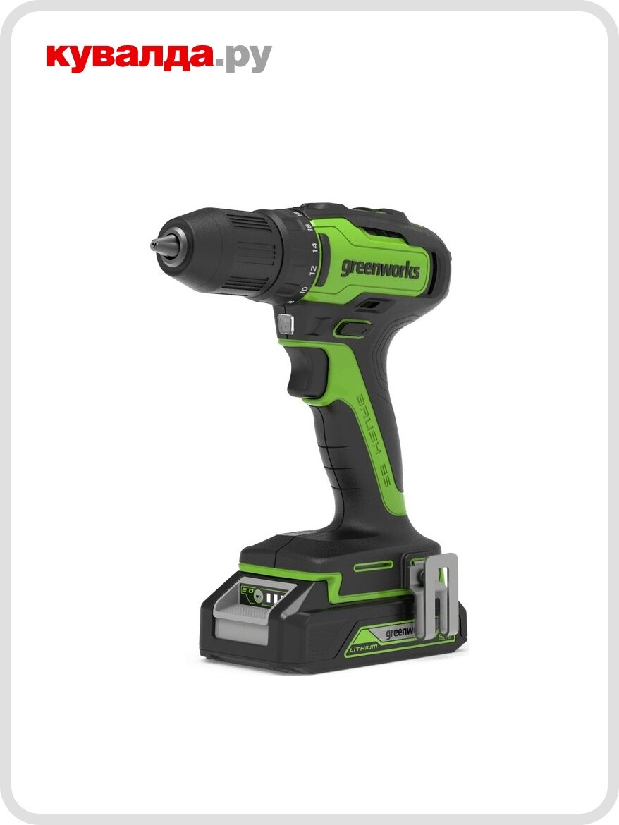 Дрель-шуруповерт аккумуляторная GREENWORKS DD560 24V АКБ 2Ач и ЗУ
