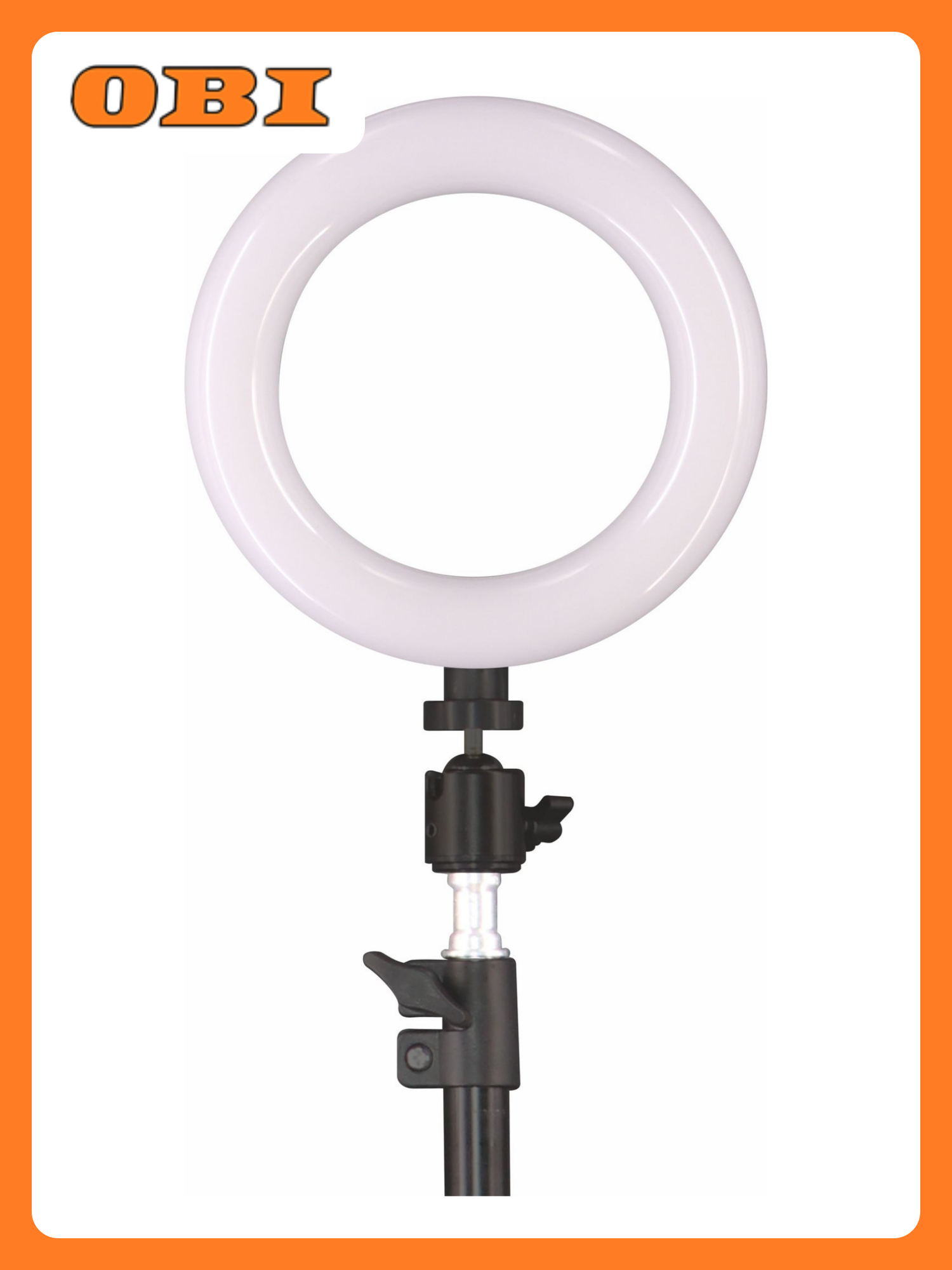 Кольцевой осветитель Leek LE061401-0021, светодиодный, 5Вт, регулировка яркости, черный