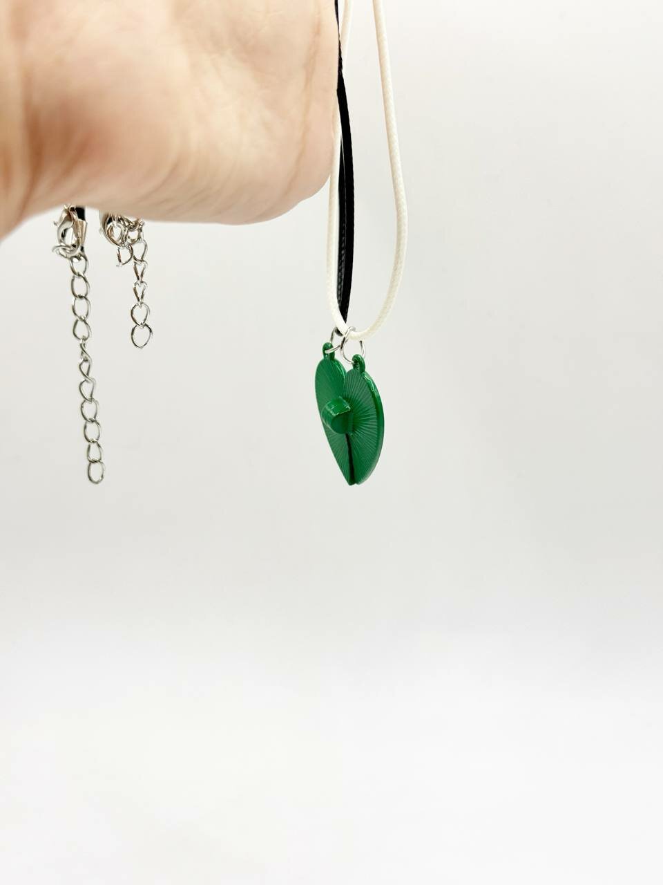 Цепь на тело, длина 45 см, зеленый — фото 1