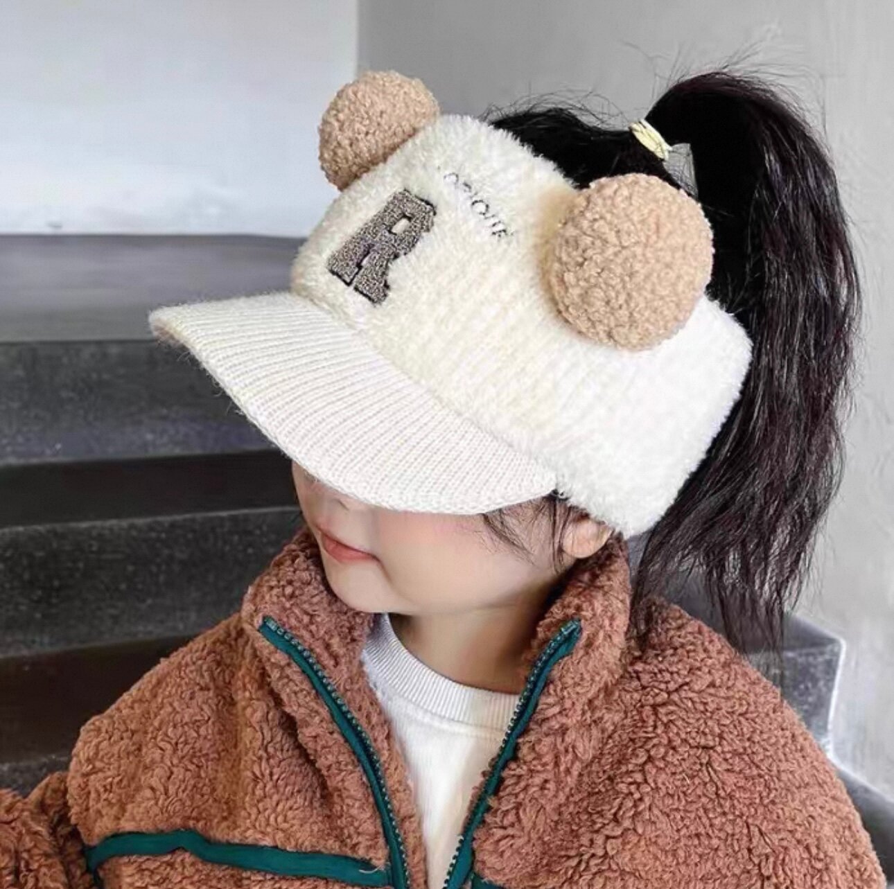 Кепка  для девочек, размер 46-54, белая — фото 1