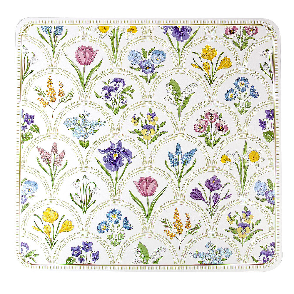 Салфетки на стол сервировочные набор 4 шт. 30х28см цветы Nouvelle