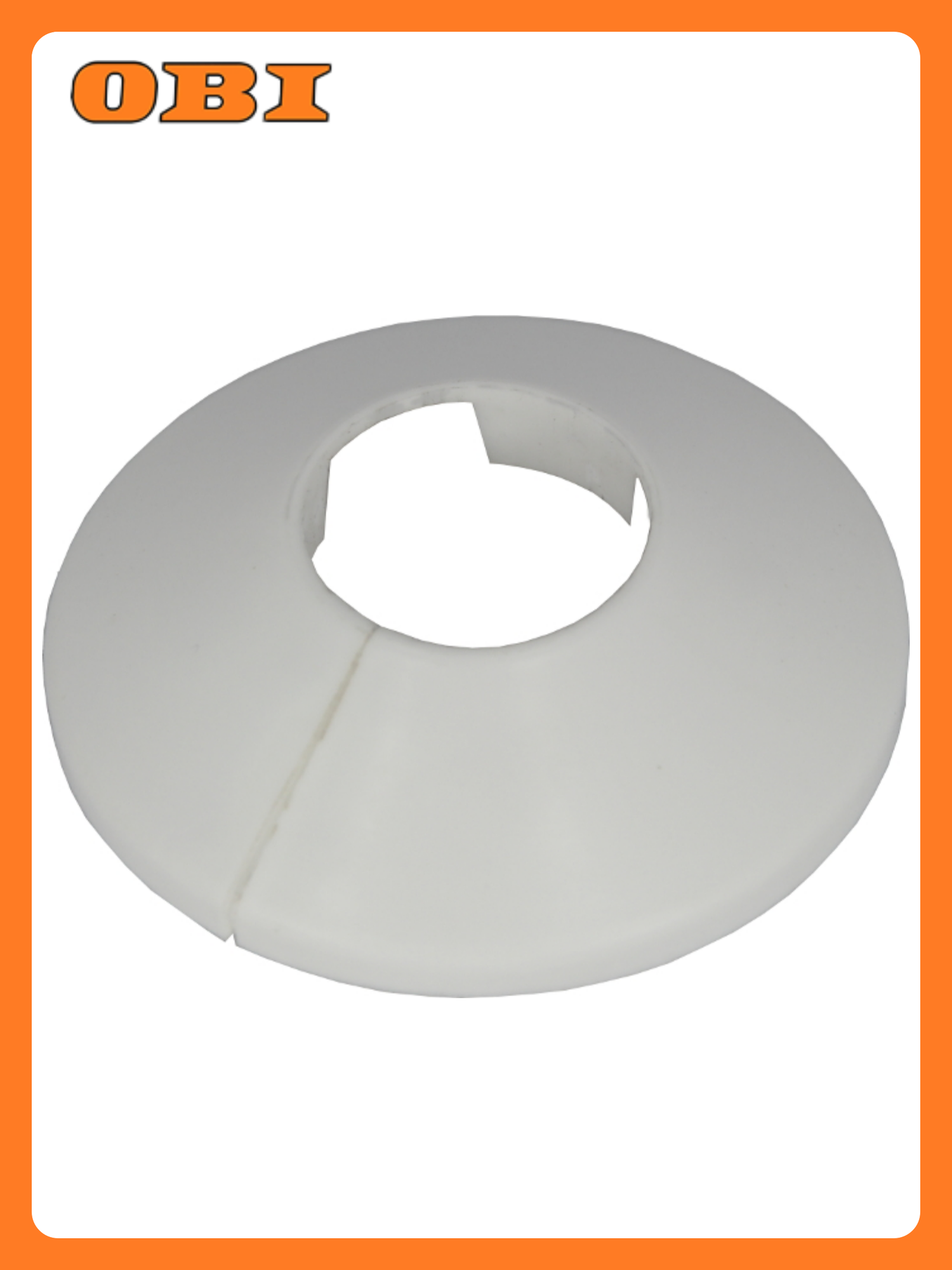 Чашка декоративная (отражатель) 20 мм (50х20Х12мм) разъемная (пластик белая) (2 шт.) MP