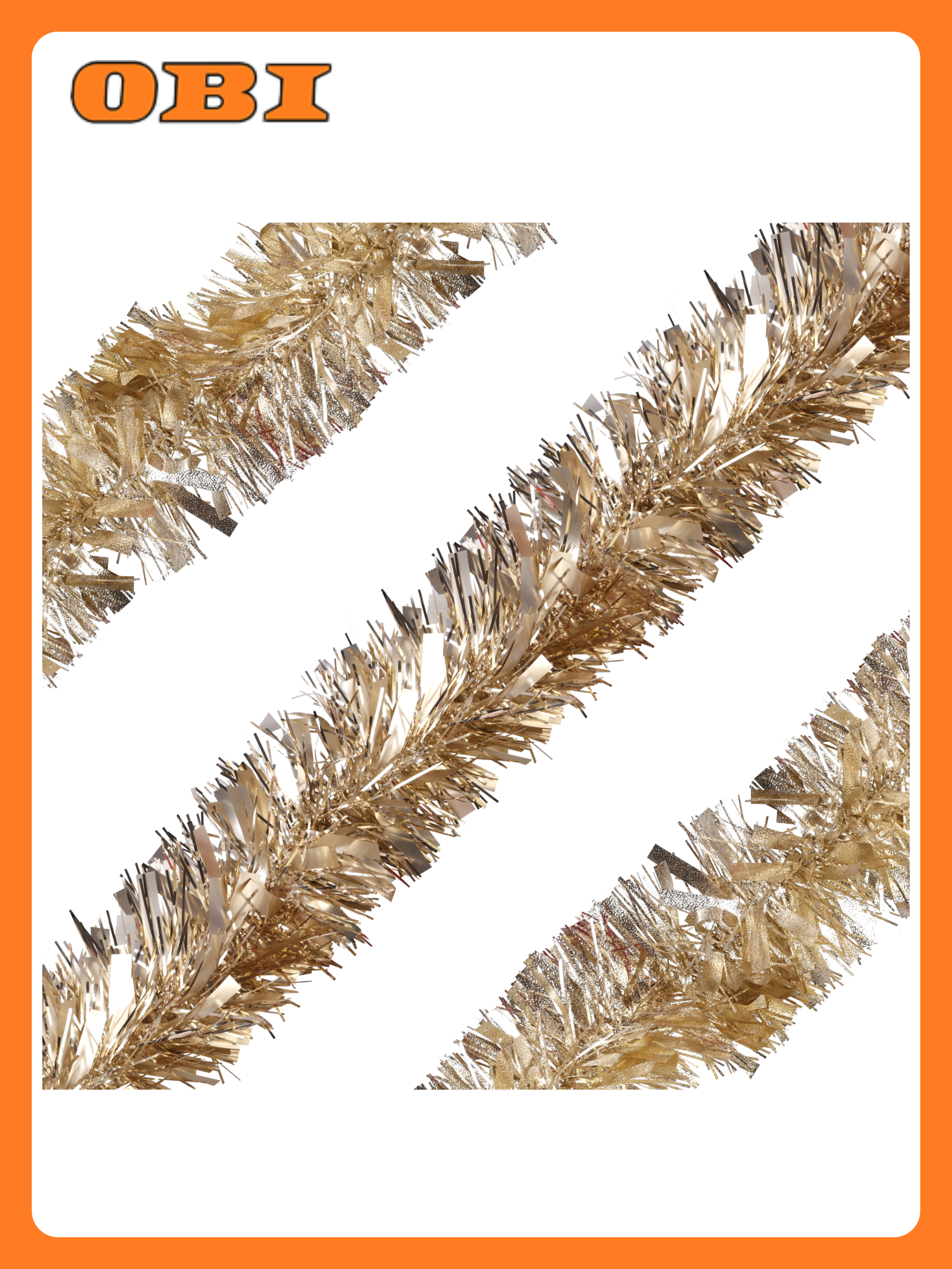 Мишура двухцветная d=10см Арт. 9985048 2м